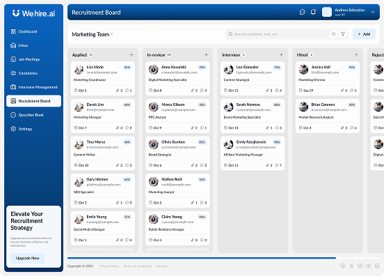 HireSuite.ai recruitment dashboard
