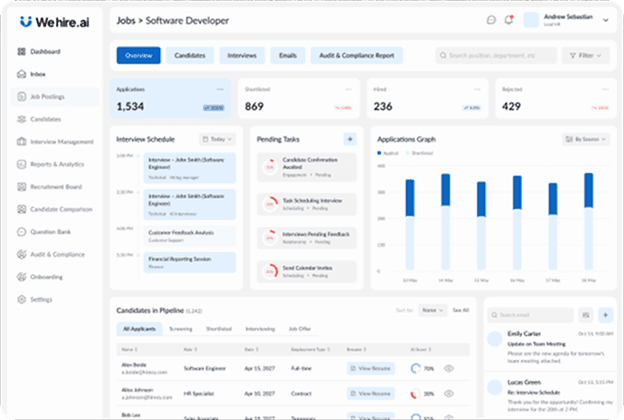 HireSuite.ai recruitment dashboard