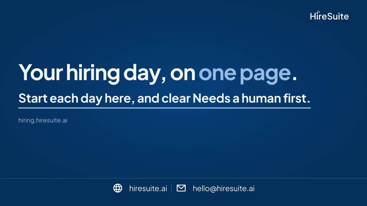 See your whole hiring day on one page